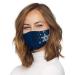 Nutrixxion be polite mouth-nose mask |Breathable reusably reusable washable 90 C |Everyday community fabric mask made of sports fiber |Unisex |Set piece of Christmas Snowflakes