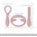 Sensory Silicone Chewing Tools for ADHD & Autism - Pack of 3 | Teething & Nail Biting Relief - Light Pink - Buy Online on GoSupps.com