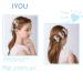 Iyou Hair Clip Set with Bow - Gold Flower Headdress with Pearls & Crystals for First Communion Flower Girls & Bridesmaid - 3 Pieces - Buy Online on GoSupps.com