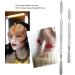 Scar Wax Spatula Portable Double Ended Scar Depotting Spatula Metal Cosmetic Makeup Stirring Rod Pallets Lipsticks Concealer Ointment Makeup Tools For Halloween Make Up Fake Wound Moulding Scars (L) - Buy Online on GoSupps.com