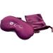 Silky Sleep Mask - Lightweight Soft & Comfortable Light Blocking Eye Shades with Pouch for Travel (Purple - Buy Online on GoSupps.com