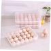Zerodeko Covered Egg Holder 24 Egg Storage Container Fridge Containers Egg Rack for Refrigerator Egg Holder Tray Food re-usable - Buy Online on GoSupps.com