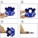 FingerAngel 100PCS Stiletto Nail Tips Laser Blue Nail Forms Gel Polish Extension Forms Acrylic Tips Nail Art Decoration DIY Nail Gel Curl - Buy Online on GoSupps.com