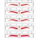 YIZHUO Brow Stamp Tool | Eyebrow Ruler Sticker & Microblading Stencils | 50Pcs Different Shapes | Permanent Makeup Measure Tool - Buy Online on GoSupps.com