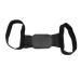 Back Correction Belt Adjustable Comfortable Universal Support Back Brace Magic Sticker Closure for Neck Back Breathable Posture Brace(Black Size:M) Medium Black