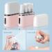 Buy Madenia Travel Bottles Set - 50ml Clear Air Travel Containers for Cosmetics - 4 Pcs with Labels & Storage Box - Pink | International Shipping Available - Buy Online on GoSupps.com