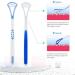 Silicone Tongue Cleaner Set - 6 Piece Tongue Brush for Fresh Breath & Plaque Removal - Extra Flat Design Prevents Bad Breath - Buy Online on GoSupps.com