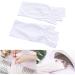 MAGICLULU 3 Pairs Half-Finger Gloves Manicure Glove Cotton Glove Nail Anti Uv Glove Silicone Ear Display Chinese Wooden Pillow Uv Shield Glove Anti-uv White - Buy Online on GoSupps.com