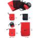 Vikodah Drawstring Bag 5-in-1 Set for Camping Travel Gym - Red Nylon Cinch Pouch Mesh Stuff Sack Storage - 2 Large, 1 Medium, 2 Small Sizes - Buy Online on GoSupps.com