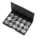 DOITOOL Travel Cosmetic Case 15 Eye Shadow Empty Eyeshadow Case Empty Eyeshadow Palette Makeup Box Travel Concealer Foundation