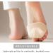 3 Pairs Invisible Breathable Honeycomb Fabric Foot Pads - Soft Metatarsal Cushion Socks for High Heels & Flats - Pain Relief & Comfort - Reusable Beige - Buy Online on GoSupps.com