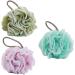 3pcs Natural Exfoliating Shower Ball Scrubber - Soft Mesh Bath Sponge for Men and Women - Perfect for Body Care - Buy Online on GoSupps.com