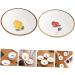 Zerodeko 8 Pcs Hand-Painted Saucer Flavor Seasoning Plate Simple Dish Ceramic Dipping Plate Tea Bag Butter Ketchup Dish Vinegar Dish Sauce Bowl White Dipping Vegetables Fresh Ceramics 9.5X9.5X2.5CMx4pcs Whitex4pcs - Buy Online on GoSupps.com