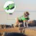 EMUST Adjustable Dog Life Jacket for Boat | High Visibility Medium Dog Life Vest | Safety Swimsuit in Green - Buy Online on GoSupps.com