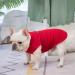 BEAUTYZOO Dog Fleece Vest Sweater Winter Jacket with D-Ring Leash | XS Red - Buy Online on GoSupps.com