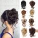 Buy Curly Wavy Messy Bun Hair Piece with Rubber Band - Light Auburn (#30) | Stylish Hair Extensions for Women & Girls - Buy Online on GoSupps.com