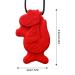 Buy Cute Dinosaur Sensory Chewing Chains | Portable Silicone Bite Chain for Kids | Red Oral Engine Chewing Toy - Buy Online on GoSupps.com