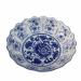 Fruit Bowl Salad Bowl Ceramic Creative Blue and White Porcelain Fruit Plate Snack Basket Food Basin Chinese Classical Hollow Crafts Fruit Bowl for Kitchen Counter (Color : A Size : Large) (A Small)