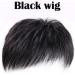 Men's Black Real Human Hair Wig System - Invisible Forehead Hairpiece with Fringe Bang Replacement - Buy Online on GoSupps.com