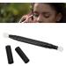 Professional Double Head Eyeshadow Brushes Cosmetic Tool Retractable Portable Double Ended Eye Makeup Brush for Outdoor Travel Black - Buy Online on GoSupps.com