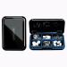 DUBSTAR Travel Pill Organizer Moisture Waterproof Small Pill Box for Pocket Purse 6 Compartments Portable Pill Case Medicine Vitamin Holder Container ,Black