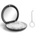Dnom dinos black portable can tooth rail box with mirror empty orthodontic tooth stop box for the holder and mouth protection with tools for removing aligners