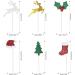 60Pcs Christmas Cupcake Toppers Glitter Cupcake Picks Deers Fruits Trees Hats Socks Cake Toppers for Christmas Holiday Birthday Party Food Cake Cupcake Decorations - Buy Online on GoSupps.com