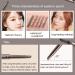 Allbesta 2-in-1 Automatic Eyebrow Pencil - Waterproof Long-Lasting Makeup in Black Gray Brown - 04# Gray - Buy Online on GoSupps.com