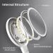 UPFOX Handheld LED Makeup Mirror with USB/Type-C Charging - Travel Friendly and Fingerprints Resistant - Buy Online on GoSupps.com