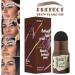 Eyebrow Stamp Kit Waterproof One-Step Brow Shaping with 24 Stencils | Dark Brown Perfect Eye Makeup Tool - Buy Online on GoSupps.com