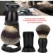 Sanfiyya Beard Brush Holder - Durable Plastic Razor & Shaving Tool Holder for Wet & Dry Use - Elegant Black Beauty Tool - Buy Online on GoSupps.com