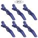 Shop 6 Pieces Blue Hair Clips - Professional Hairdressing Section Clamp & Styling Supplies - Buy Online on GoSupps.com