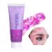 BestAuty Body Glitter Gel 50ml Festival Glitzer for Face Hair Lips Diy Long-Lasting for Festival Party Make-up Glitzer Make Make Up (#4 Light Violet)