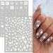 Luminous 3D Self-Adhesive Butterfly Nail Art Stickers - 6 Sheets | Nail Decals for Acrylic Nails Design - Buy Online on GoSupps.com