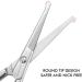 Jarvistar Stainless Steel Nose & Ear Hair Scissors - Premium Rounded Tip Manicure Shears for Men - 93mm Silver Nail Scissors - Buy Online on GoSupps.com