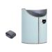 Caulo round foot warmer with 160 W temperature display with thermostat and timer with automatic shutdown for home use in the office (Blue)