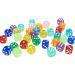 100pcs 16mm Rounded Translucent Game Dice Set with Blue Bag - Perfect for Yahtzee, Tenzi, Farkle, DND, MTG, RPG - Ideal for Math Teaching - Buy Online on GoSupps.com