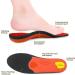 Orthotic Insoles Full Length Inserts Arch Support for Flat Feet - UK Size 13 (12.2 inches) Red | Pinnacle Plus Metatarsal Support for Plantar Fasciitis, Heel & Toe Pain - Buy Online on GoSupps.com