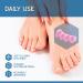 BENNARA Hammer Toe Straightener Set G - 2 Pairs Pink Toe Separator | Correct Bunion & Realignment| Gel Toe Spacer for Overlapping Toes| Hammer Toe Spreader for Men and Women - Buy Online on GoSupps.com