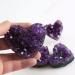 Natural Crystal Rough 1pc 40mm-70mm Rough Natural Heart Shaped Amethyst Geode Cluster Crystals Stones Beautiful Crystal Ornaments (Size : 1pc 70mm)