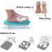 Silicone Shower Foot Scrubber Massager with Suction Cups - Green | Dead Skin Remover for Improved Circulation - 1 Pack - Buy Online on GoSupps.com