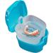 Denture Box for Teeth Storage | Sky Blue Denture Case with Hanging Net - Shop Internationally! - Buy Online on GoSupps.com