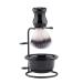 Aethland Men's Shaving Brush and Bowl Set 3 in 1 Synthetic Shaving Brush with Alloy Shaving Stand & Shaving Soap Bowl Shave Brush Kit for Men Husband Father Birthday Boyfriend Valentines Day Gifts