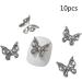 FEIlei 10Pcs 3D Butterfly Nail Charms for Nails Alloy Butterfly Nail Charms Decoration DIY Alloy Nail Butterfly Charms 15# - Buy Online on GoSupps.com