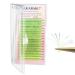 NAGARAKU Easy Fan Volume Eyelash Extensions Ombre Green Blue Color Lashes Supplies 0.07mm C curl Mix Tray 9-15mm Rapid Blooming Self Fanning Cluster 16 rows 0.07 C 9-15mm Mix Ombre green