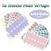 SILPECWEE Light Colour Nail Polish Strips for Women - 16 Sheets with Nail File | Self Adhesive Gel Nail Wraps Sticker and Accessories - Buy Online on GoSupps.com