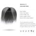 Yamel 2-Clip Hair Topper for Women - Dark Grey Synthetic Wiglet for Thinning Hair - Buy Online on GoSupps.com