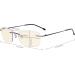 Eyekepper Rimless Progressive Multifocus Blue Light Filter Reading Glasses +3.00 for Men & Women - Stylish Gold Design - Buy Online on GoSupps.com