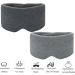 100% Cotton Sleep Mask for Men Women - Fully Adjustable Strap - Light Blocking Eye Mask for Sleeping - Pressure-Free Eye Covers for Travel, Yoga, Nap - Gray - Buy Online on GoSupps.com