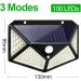 Solar Light Outdoor Solar Lamp with Motion Solar LED Light Waterproof Sunlight Powered for Garden Decoration (Size : 2 Piece 102 LEDs) (1 Piece 100 LEDs) - Buy Online on GoSupps.com
